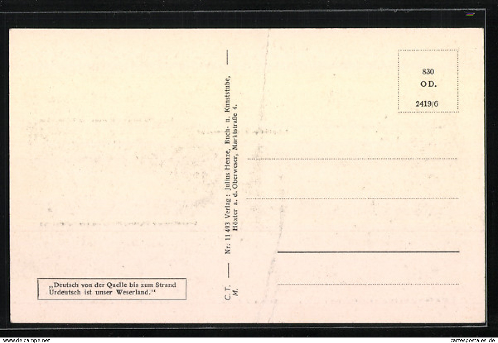 AK Höxter /Oberweser, Rathaus, Dechanei, Jugendherberge Hoffmann V. Fallersleben, Grabstätte Des Dichters, Schloss C  - Höxter