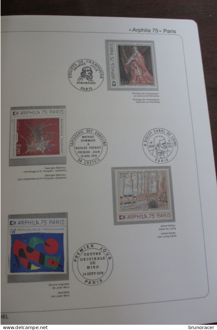 DOCUMENT PHILATELIQUE TOUS LES TIMBRES ARPHILA 75 NEUF** DANS CAHIER EDITION MICHEL VOIR SCANS - Storia Postale