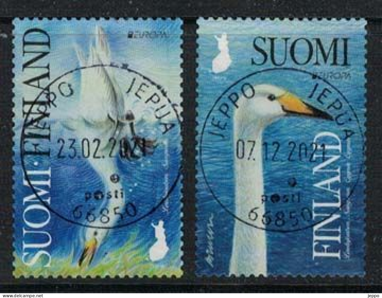 2019 Finland, Europa Cept, The Whooper Swan, Complete Fine Used Set. - Gebraucht