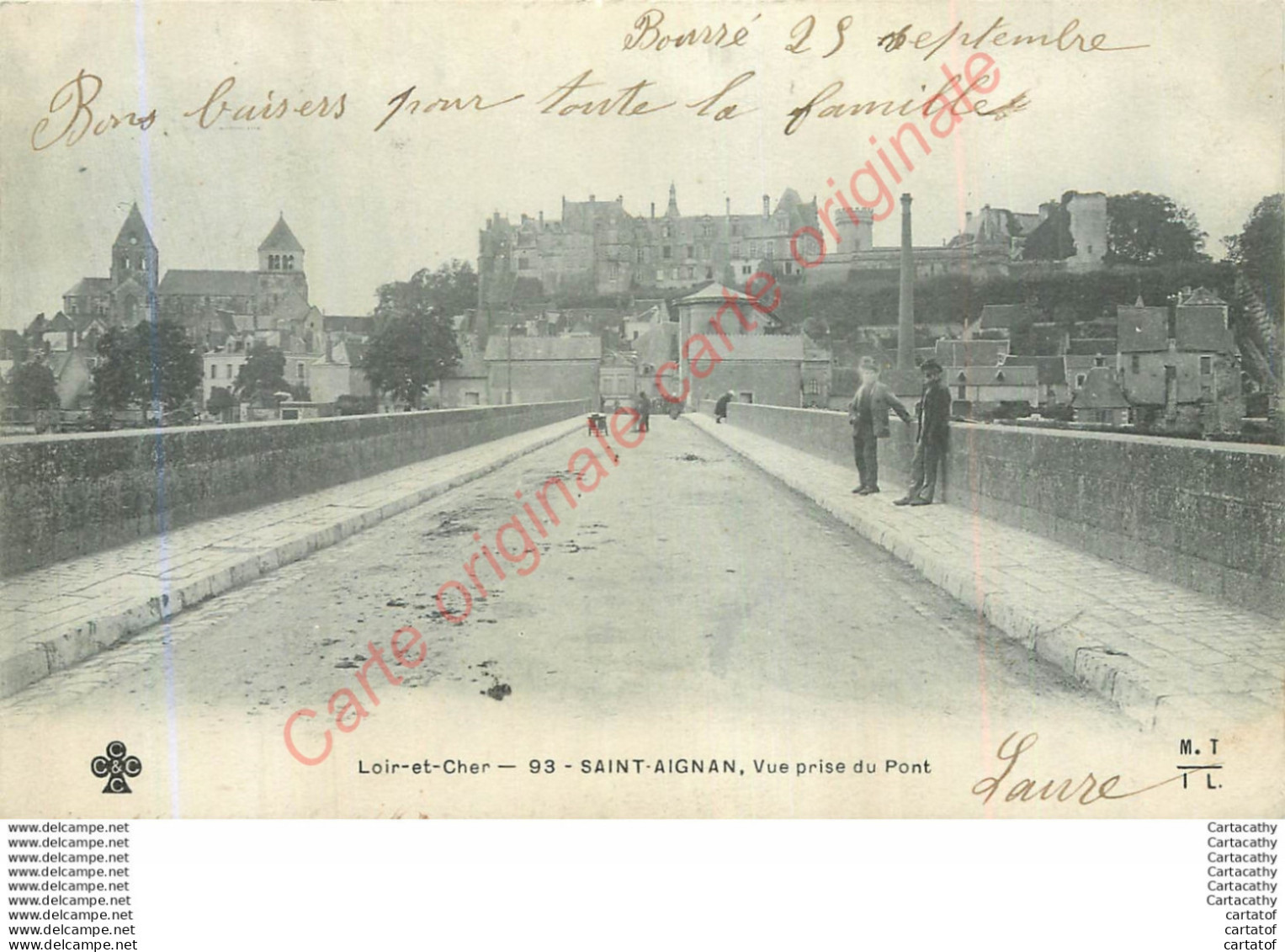 41.  SAINT AIGNAN SUR CHER .  Vue Prise Du Pont . - Saint Aignan