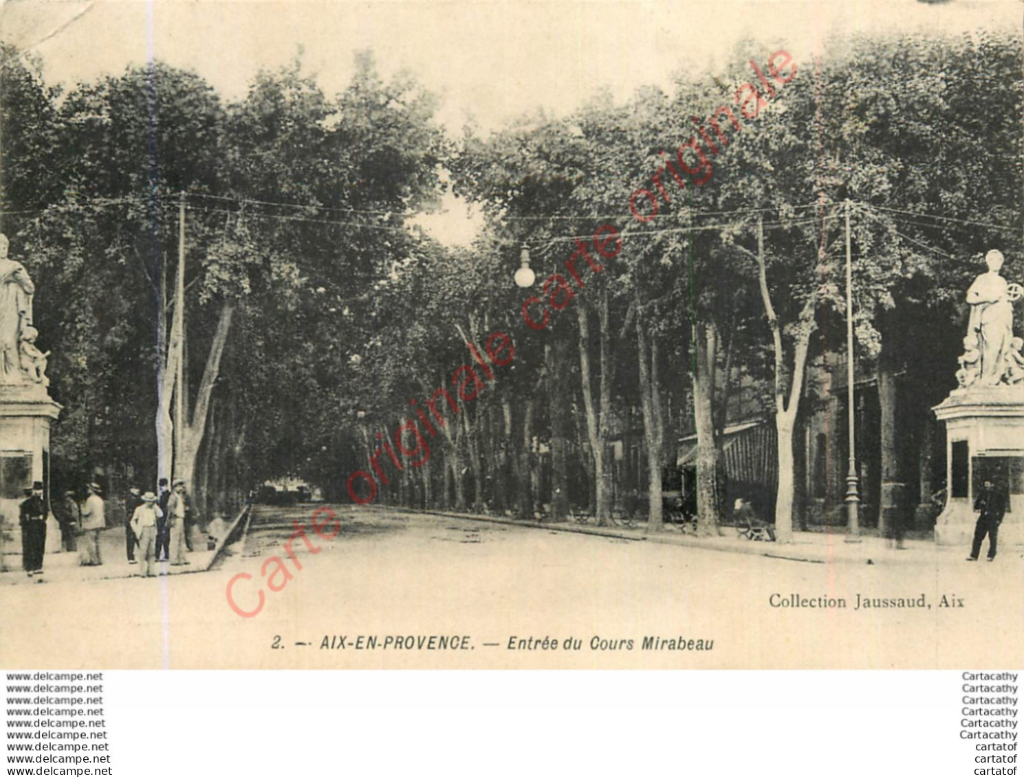 13.  AIX EN PROVENCE .  Entrée Du Cours Mirabeau . - Aix En Provence