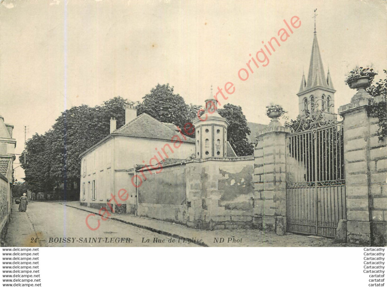 94.  BOISSY SAINT LEGER . La Rue De L'Eglise . - Boissy Saint Leger