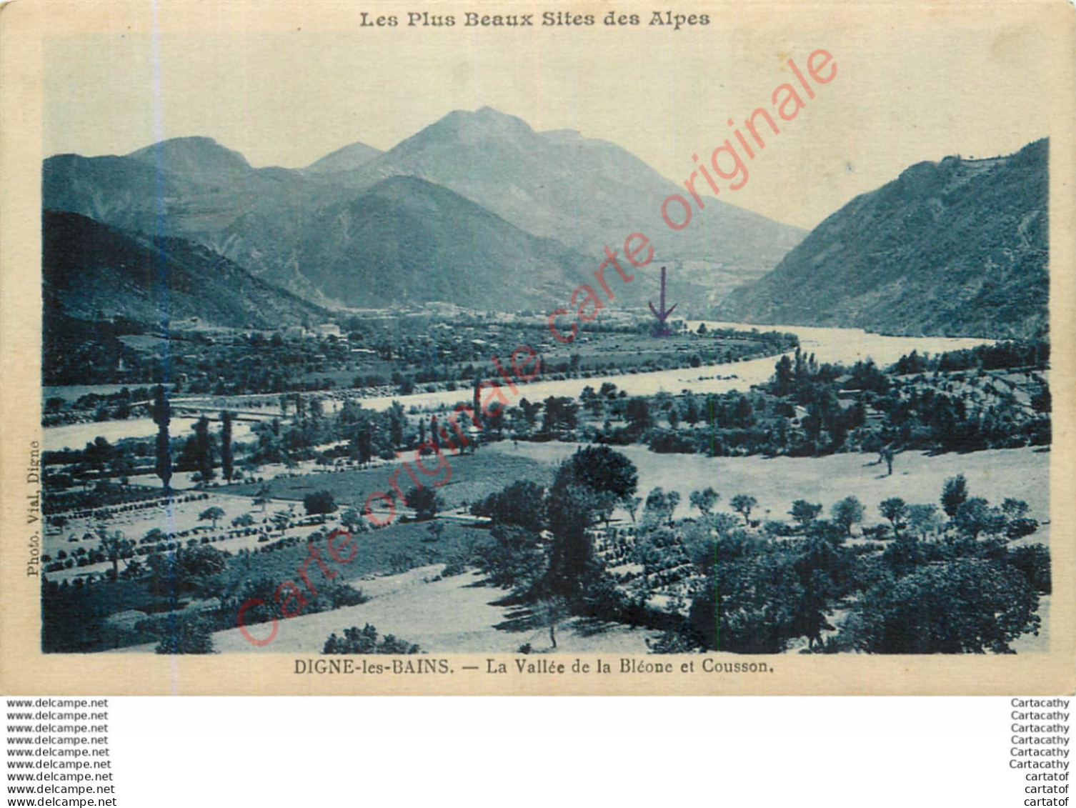 04.  DIGNE Les BAINS . La Vallée De La Bléone Et Cousson . - Digne