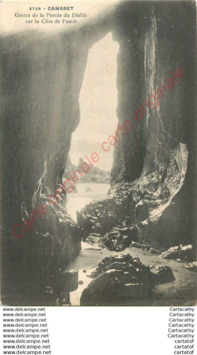 84.  CAMARET .   Grotte De La Percée Du Diable Sur La Côte De Pentir . - Camaret Sur Aigues