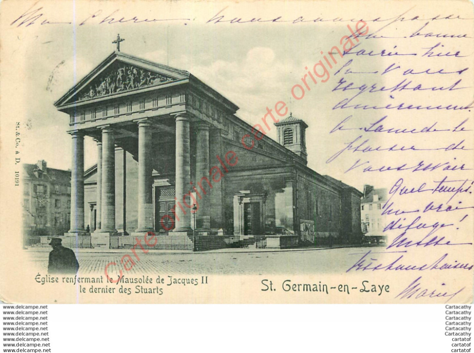 78.  SAINT GERMAIN EN LAYE .   Eglise Renfermant Le Mausolée De Jacques II . Le Dernier Des Stuart . - St. Germain En Laye