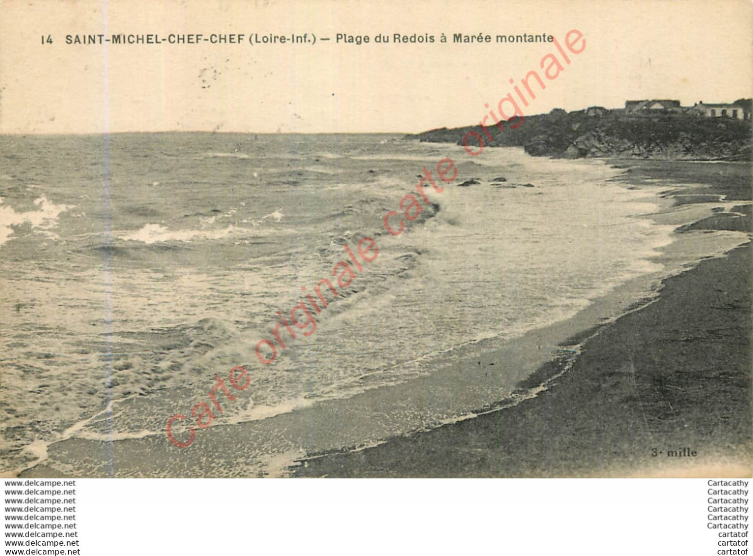 44.  SAINT MICHEL CHEF CHEF .   Plage Du Redois à Marée Montante . - Saint-Michel-Chef-Chef