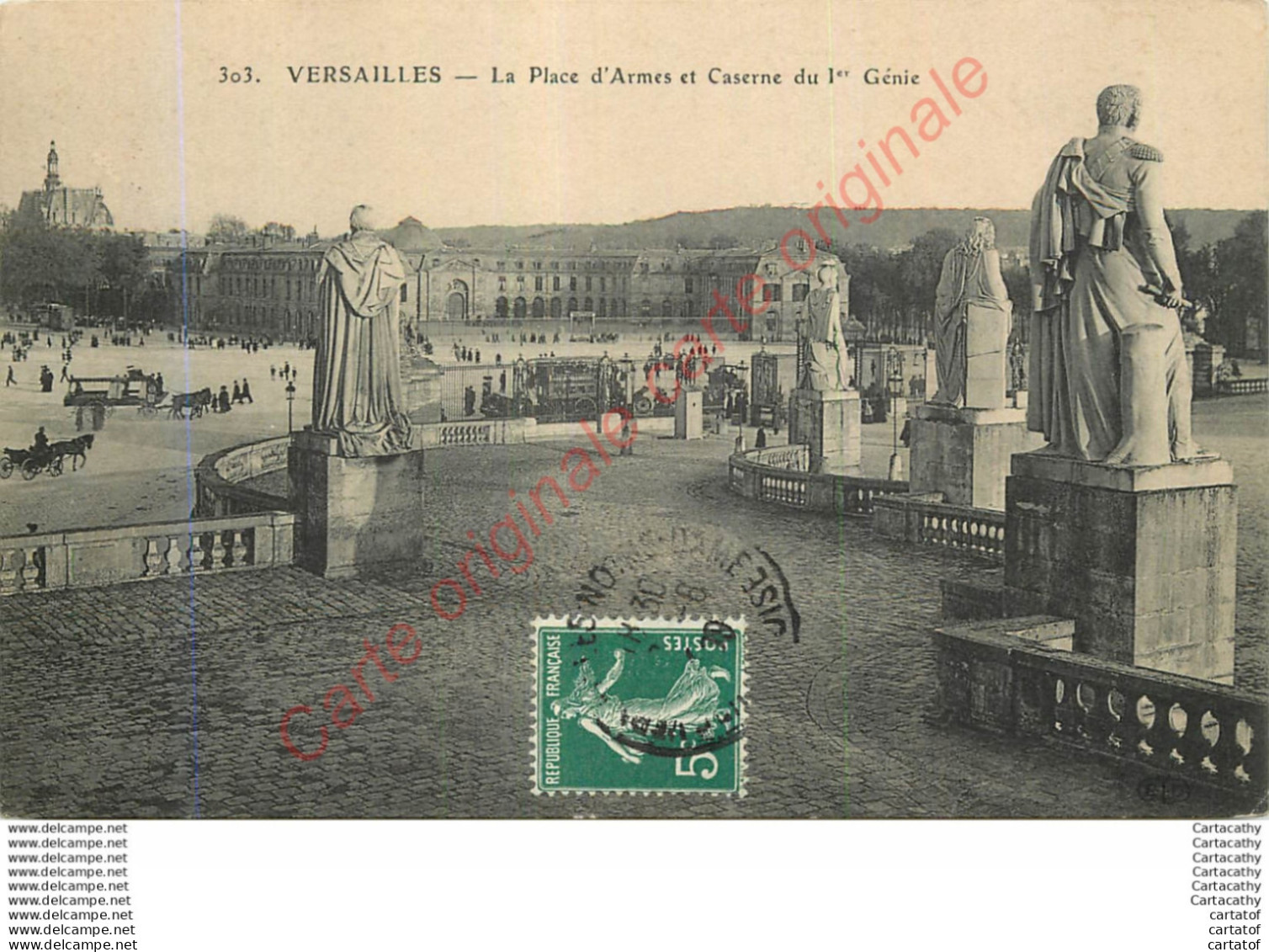 78.  VERSAILLES .  La Place D'Armes Et Caserne Du 1er Génie . - Versailles (Château)
