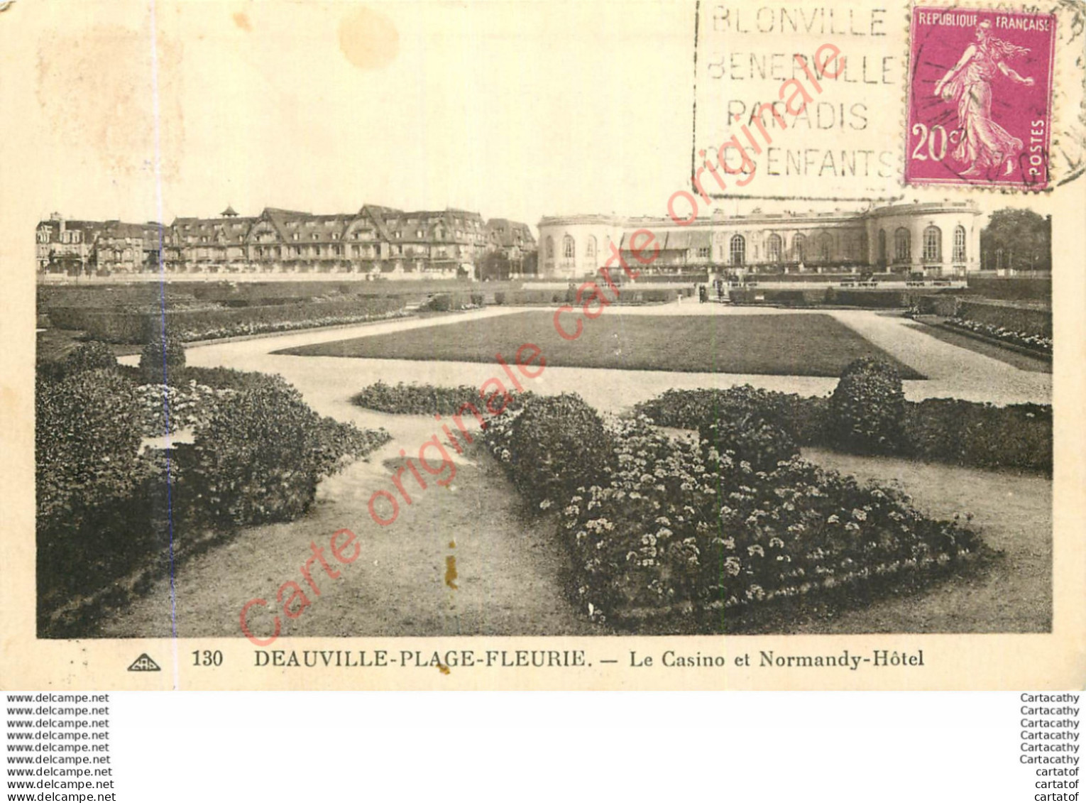 14.  DEAUVILLE PLAGE FLEURIE .  Le Casino Et Normandy Hôtel . - Deauville