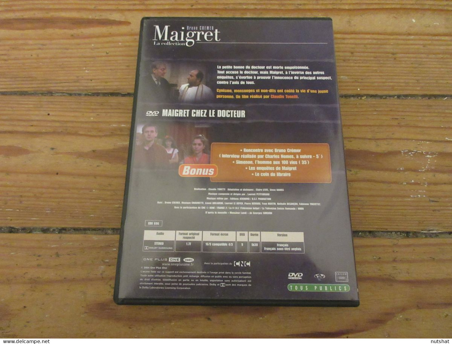 DVD SERIE TV MAIGRET Chez Le DOCTEUR Bruno CREMER SIMENON 2004 90mn + Bonus      - Crime