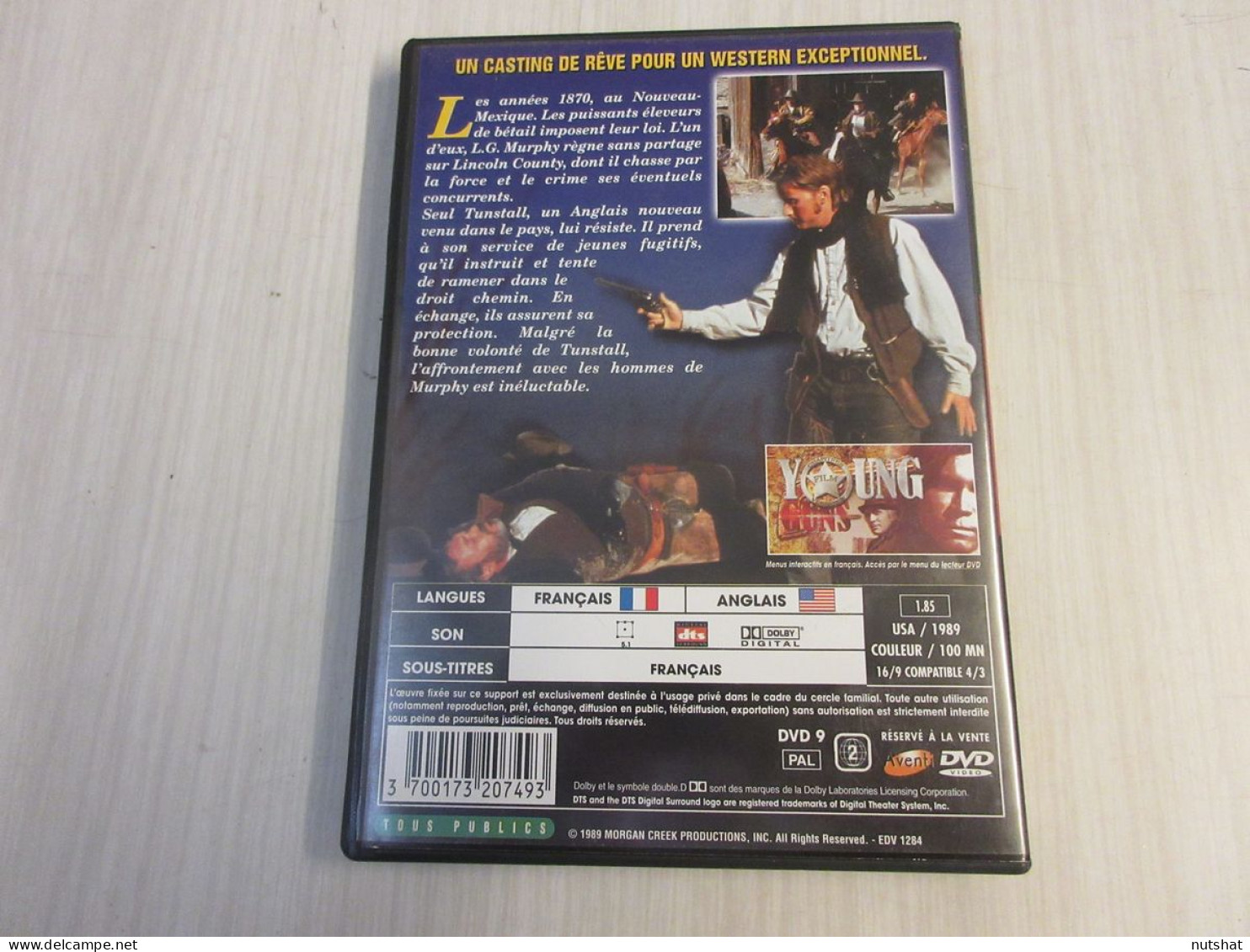 DVD CINEMA YOUNG GUNS Kiefer SUTHERLAND Charlie SHEEN 1989 100mn                 - Western / Cowboy