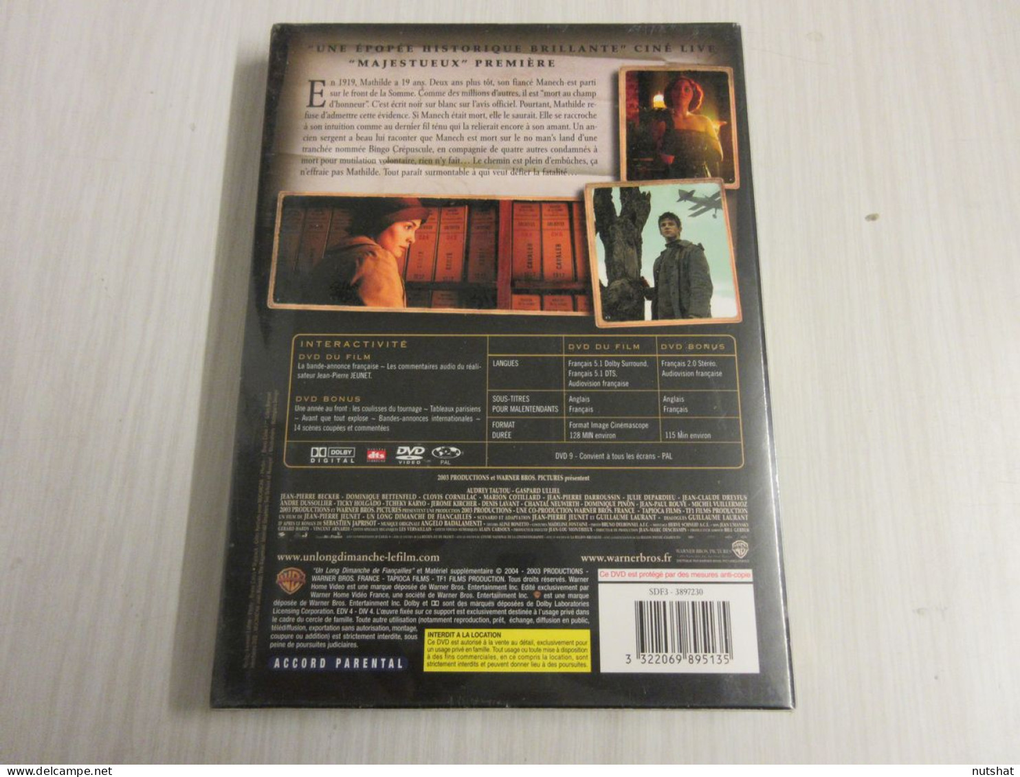 DVD CINEMA Un LONG DIMANCHE De FIANCAILLES 2003 128mn + Bonus 115mn - Drame