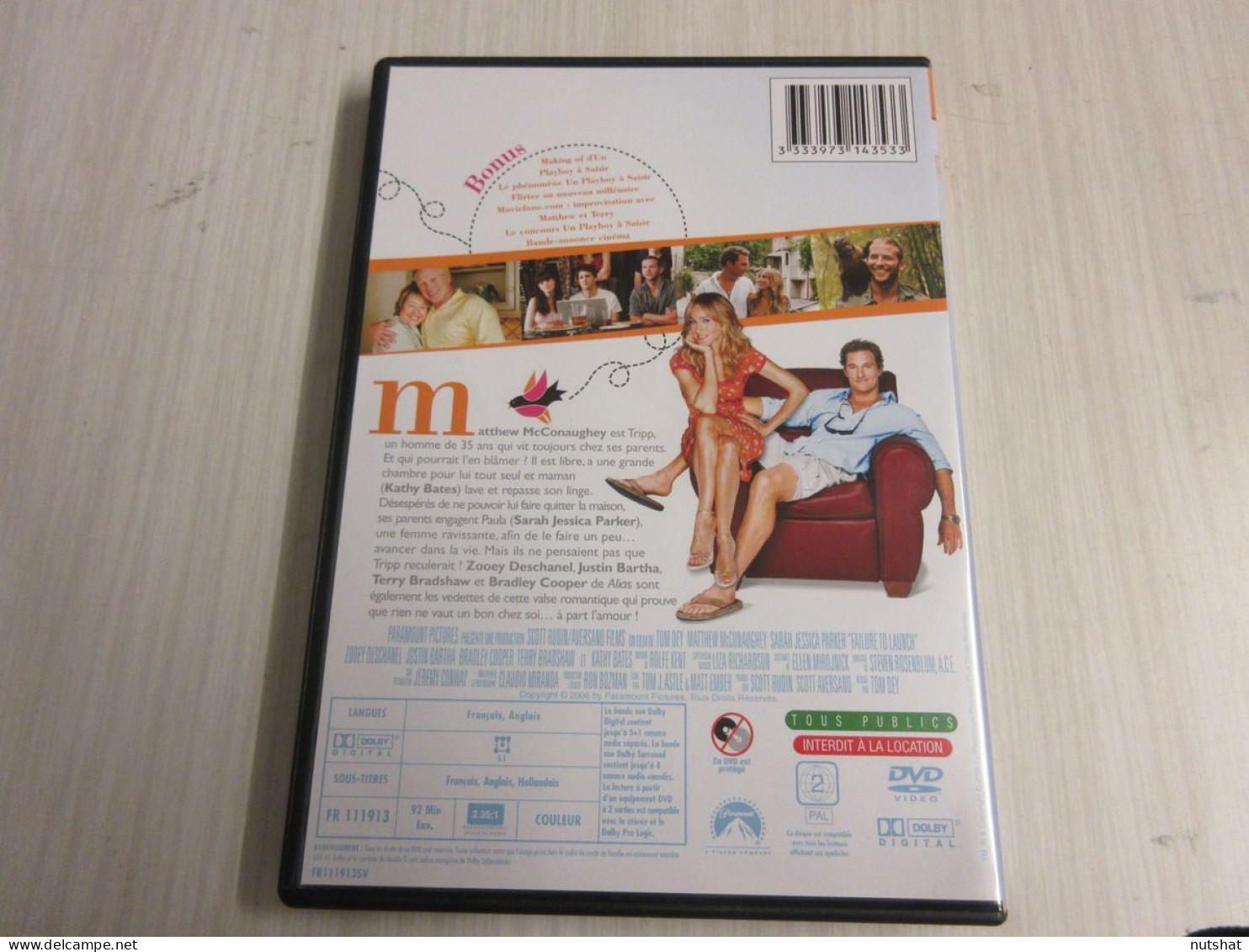 DVD CINEMA PLAY  BOY A SAISIR Sarah Jessica PARKER 2006 92mn + Bonus - Commedia