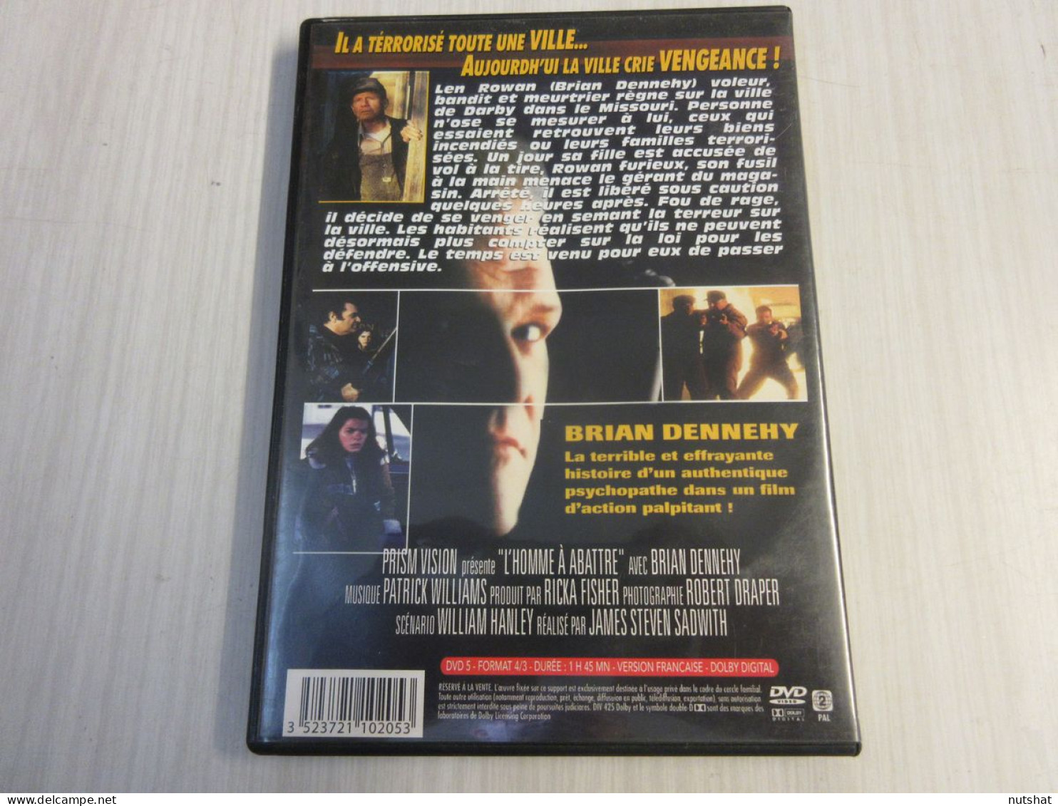 DVD CINEMA L'HOMME A ABATTRE Brian DENNEHY Cloris LEACHMAN 1991 105mn            - Dramma