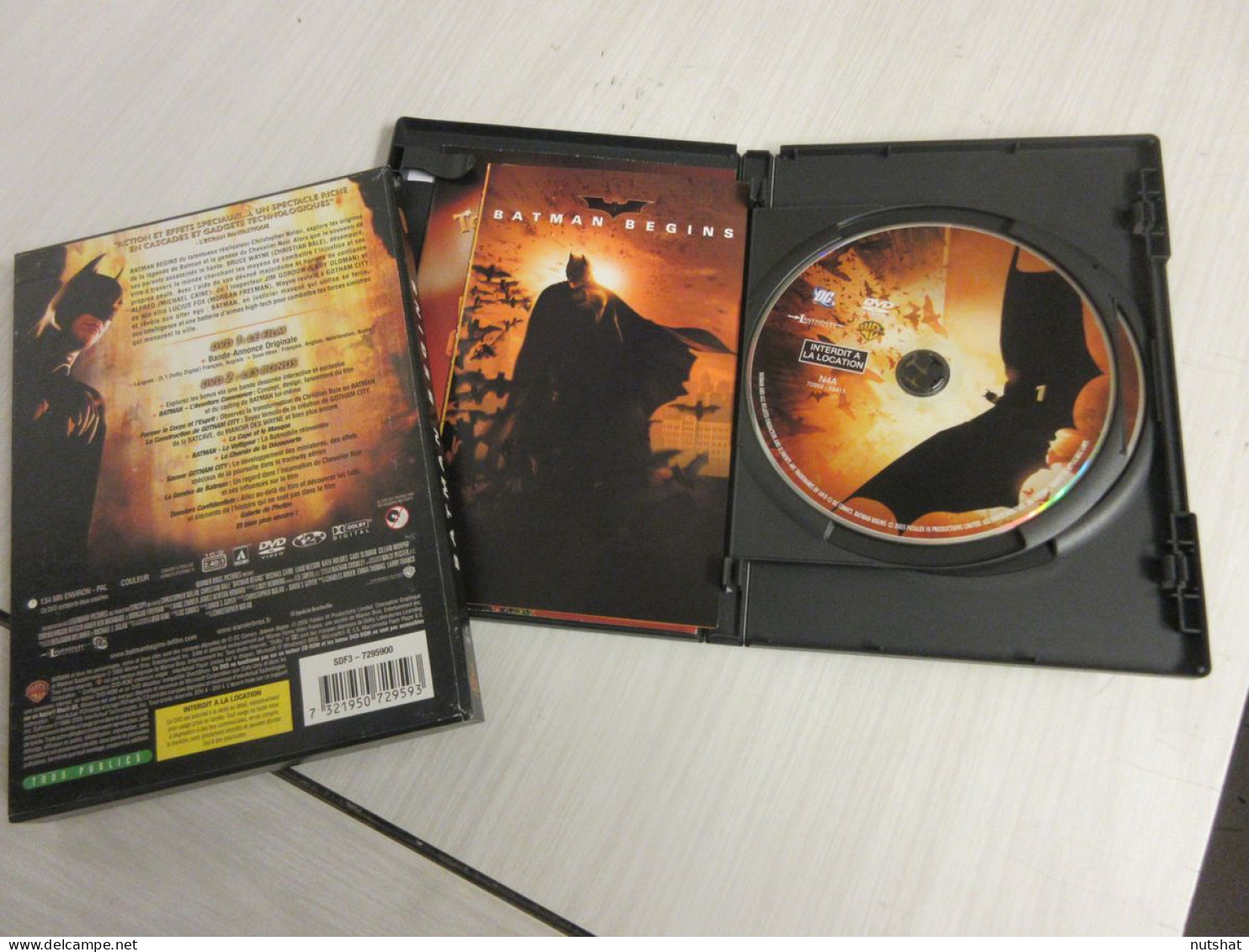 DVD CINEMA BATMAN BEGINS De Christopher NOLAN Avec Christian BALE 2005           - Fantasía