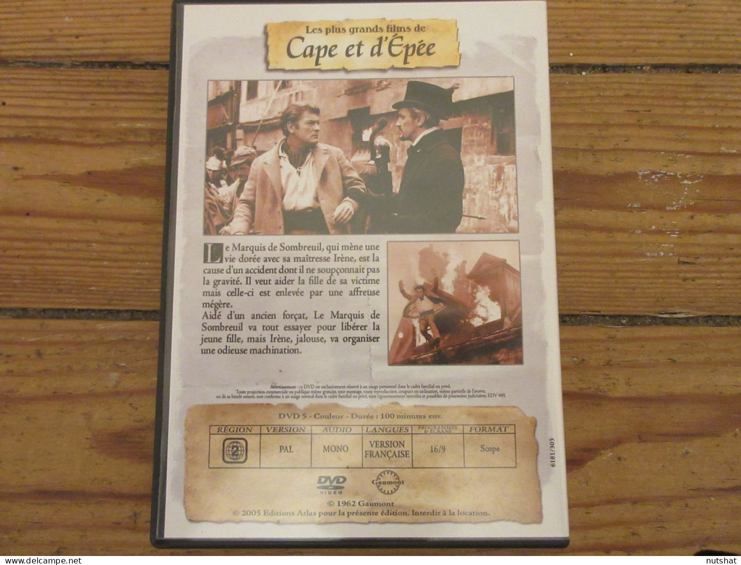 DVD CINEMA CAPE Et EPEE Les MYSTERES De PARIS Jean MARAIS 2005 100mn Francais - Series Y Programas De TV