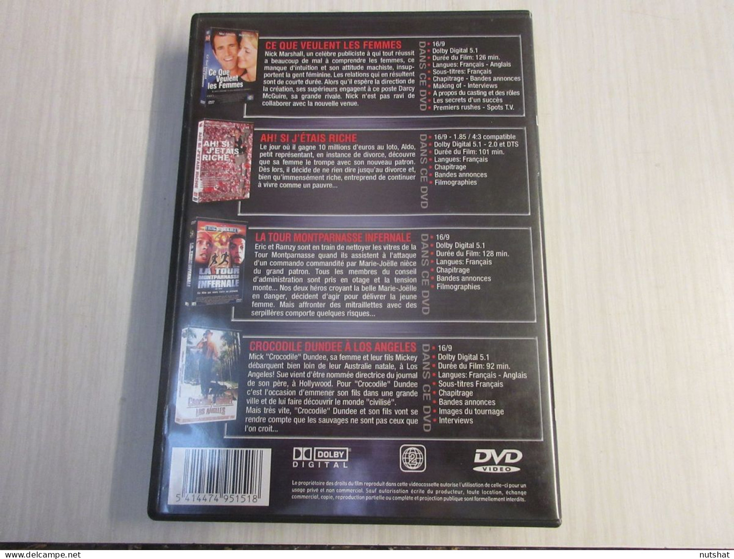 DVD CINEMA 4 DVD CE QUE VEULENT LES FEMMES - AH! SI J'ETAIS RICHE                - Colecciones & Series