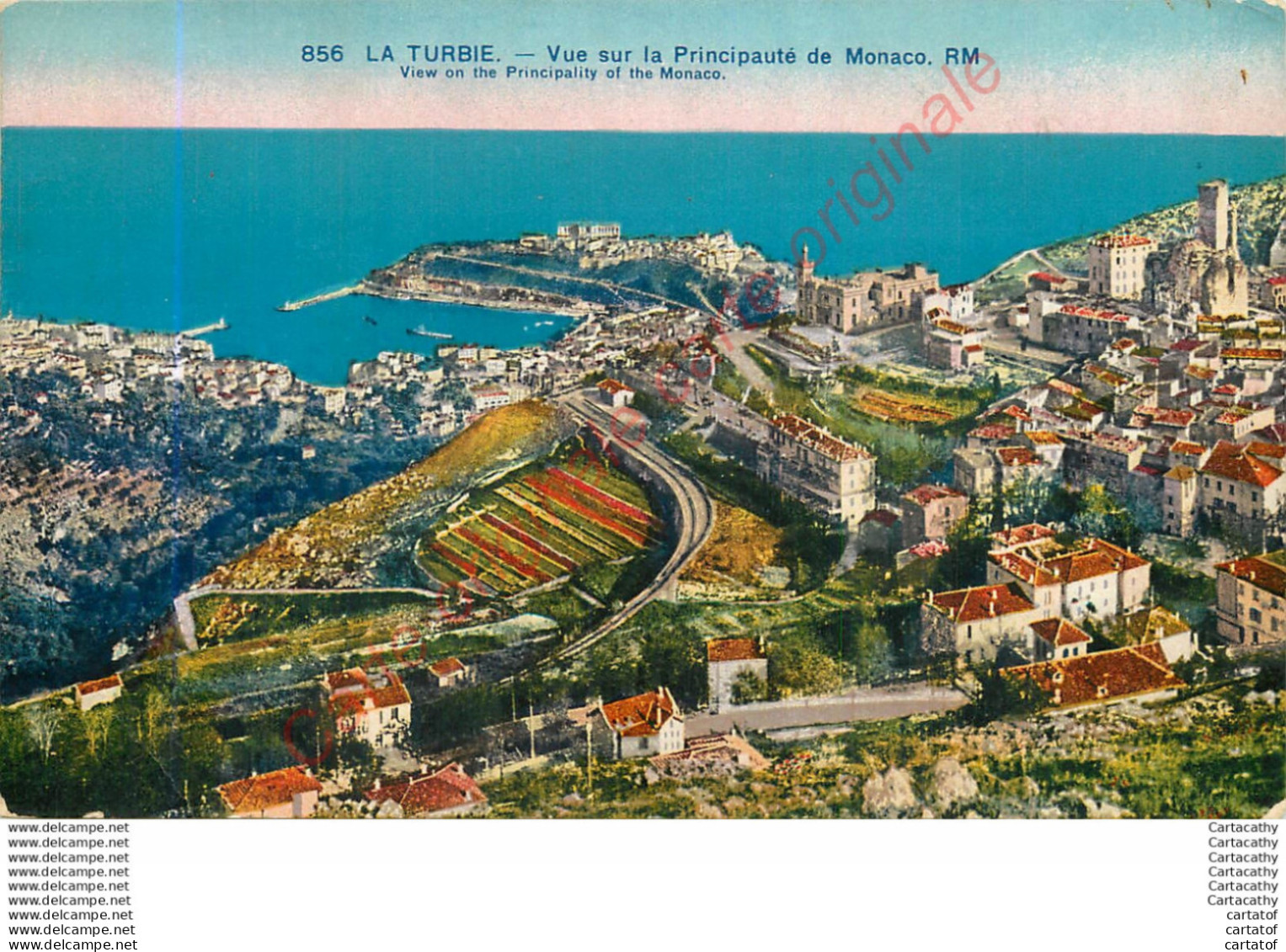 06.  LA TURBIE .  Vue Sur La Principauté De MONACO . - La Turbie