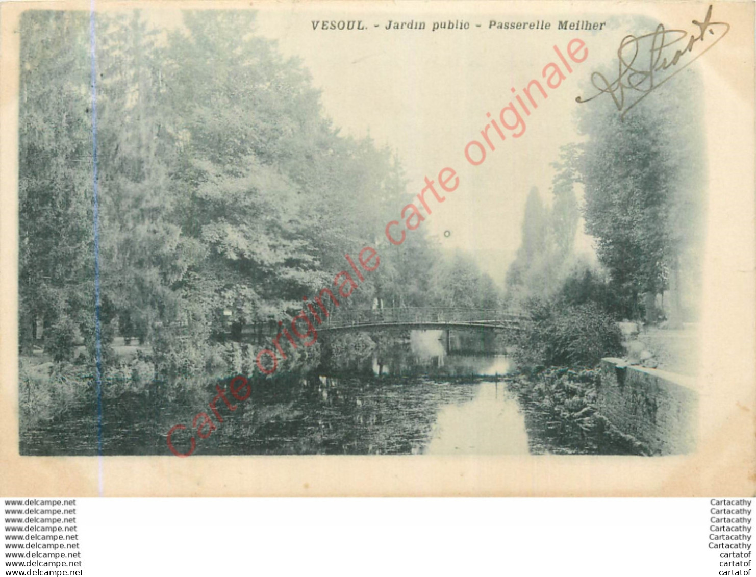 70.  VESOUL .  Jardin Public .  Passerelle Meilher . - Vesoul