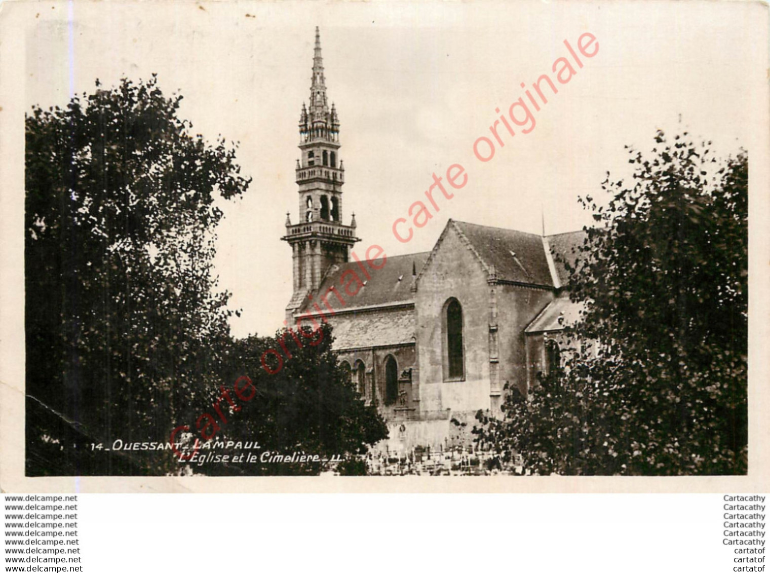 29.  OUESSANT .  L'Eglise Et Le Cimetière . - Ouessant