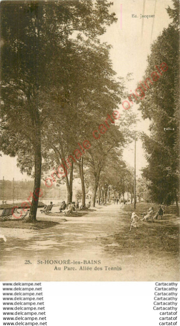 58.  SAINT HONORE LES BAINS . Au Parc .  Allée Des Tennis . - Saint-Honoré-les-Bains