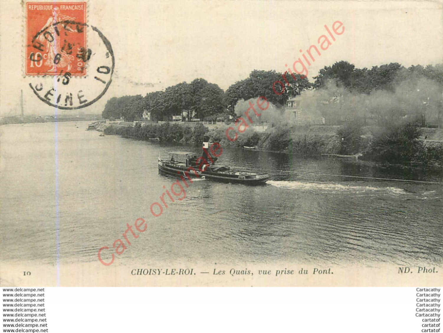 94.  CHOISY LE ROI .  Les Quais .  Vue Prise Du Pont . - Choisy Le Roi