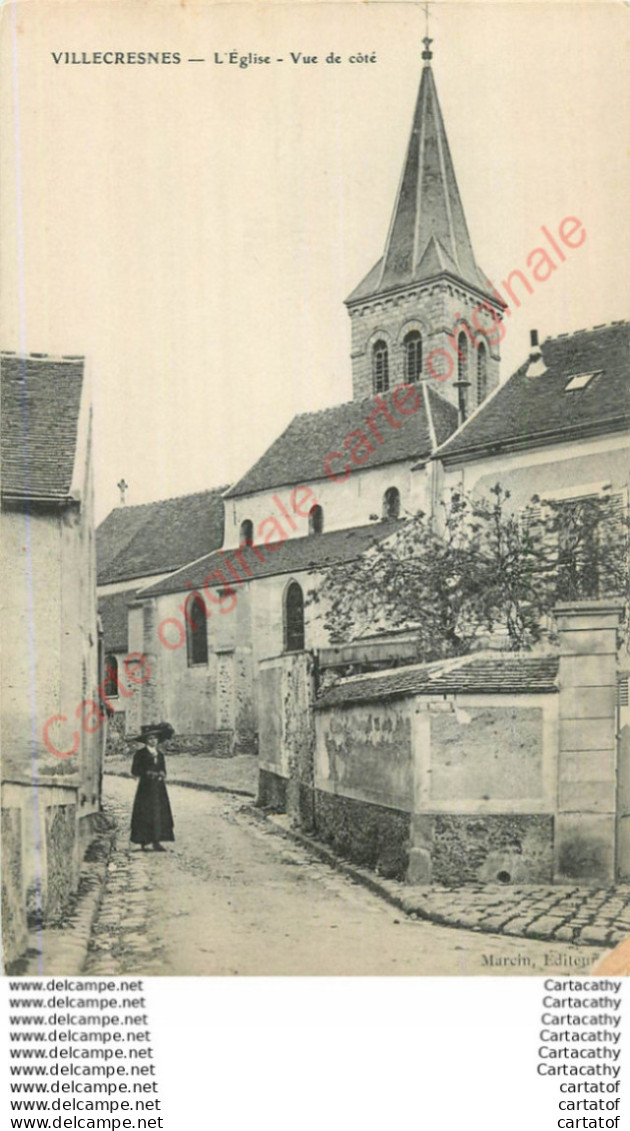 94.  VILLECRESNES .  L'Eglise . Vue De Côté . - Villecresnes