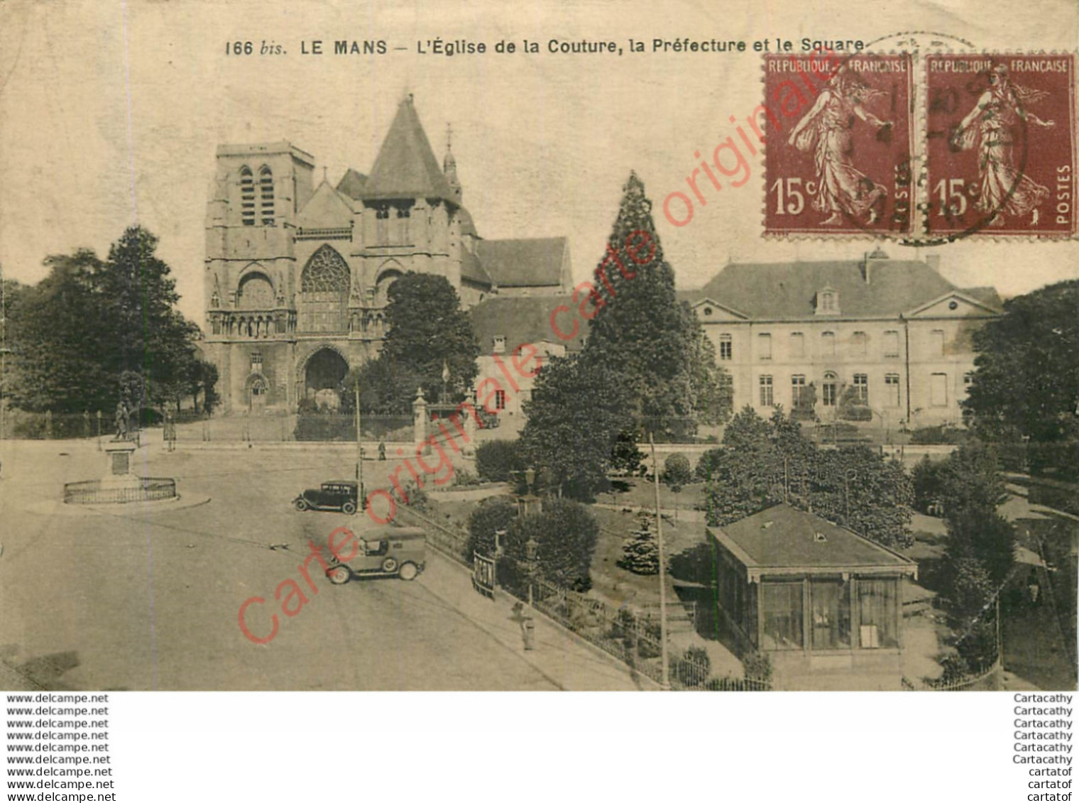 72.  LE MANS .  Eglise De La Couture .  Préfecture Et Square ... - Le Mans