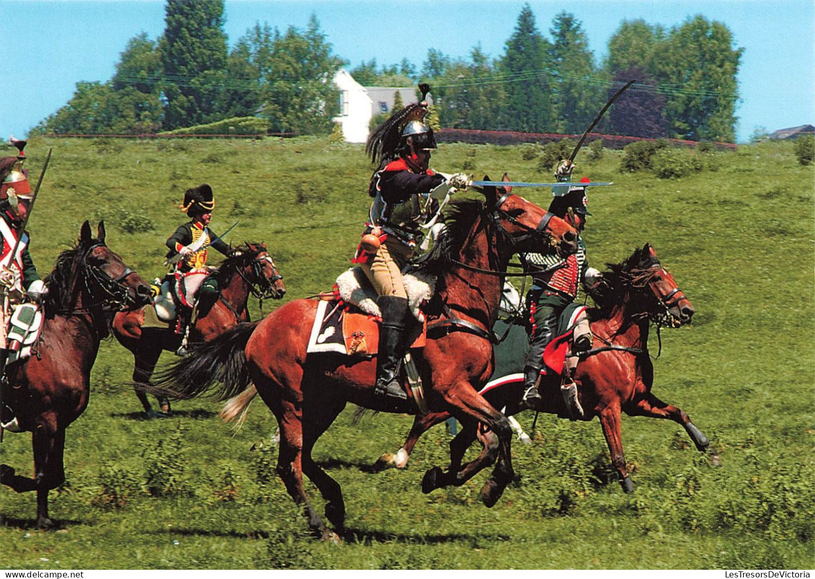 BELGIQUE - Reconstitution De La Bataille De Waterloo - Champ De Bataille De Waterloo - Guerre - Carte Postale Ancienne - Waterloo