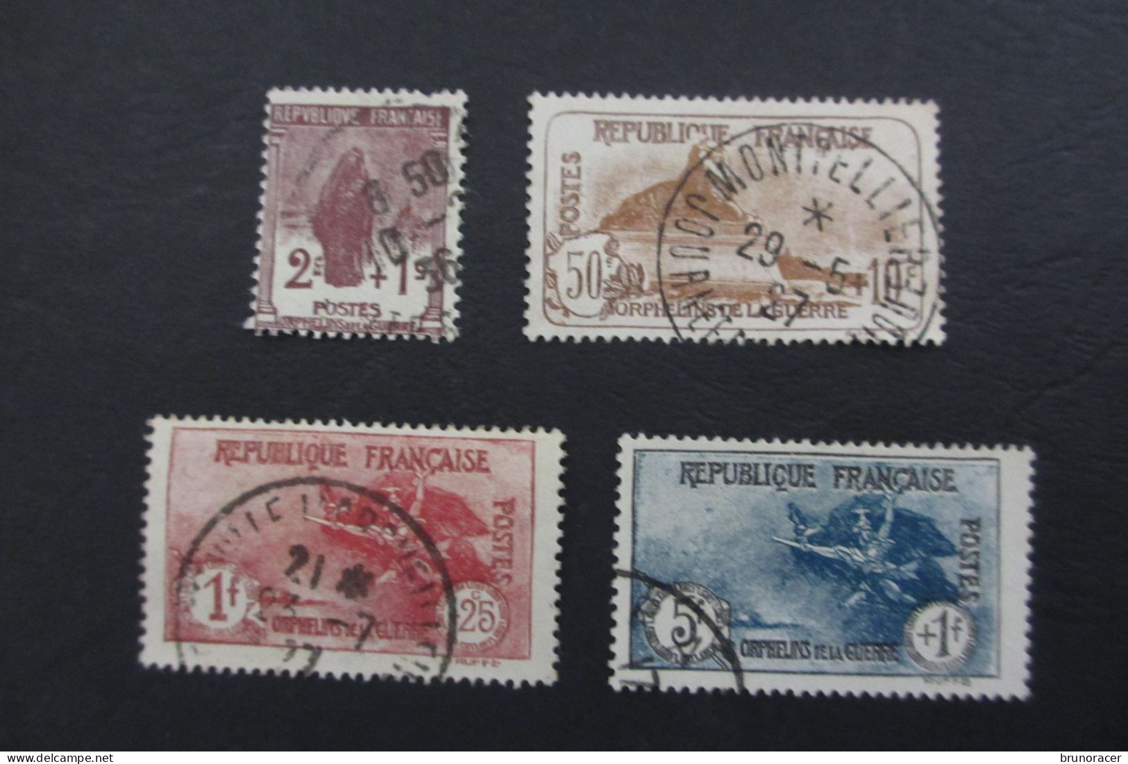 FRANCE 3ème SERIE ORPHELINS OBLITERES TB COTE 175 EUROS VOIR SCANS - Used Stamps