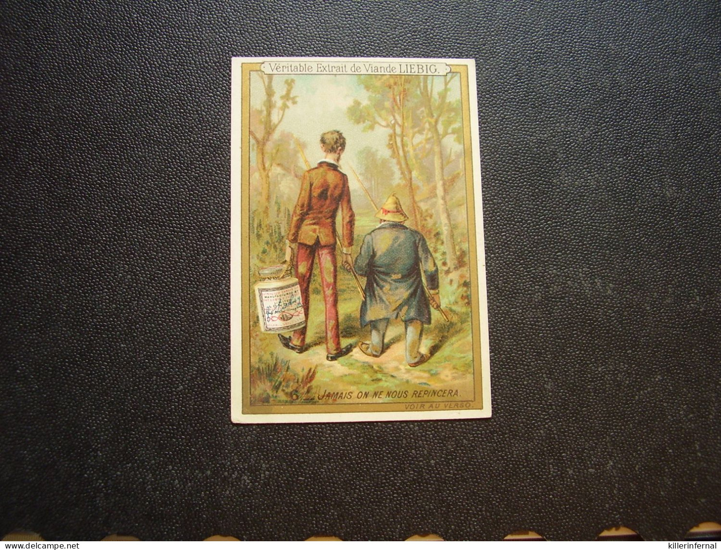 Original Old Card Chromo Liebig S 203  Pêcheur - Liebig