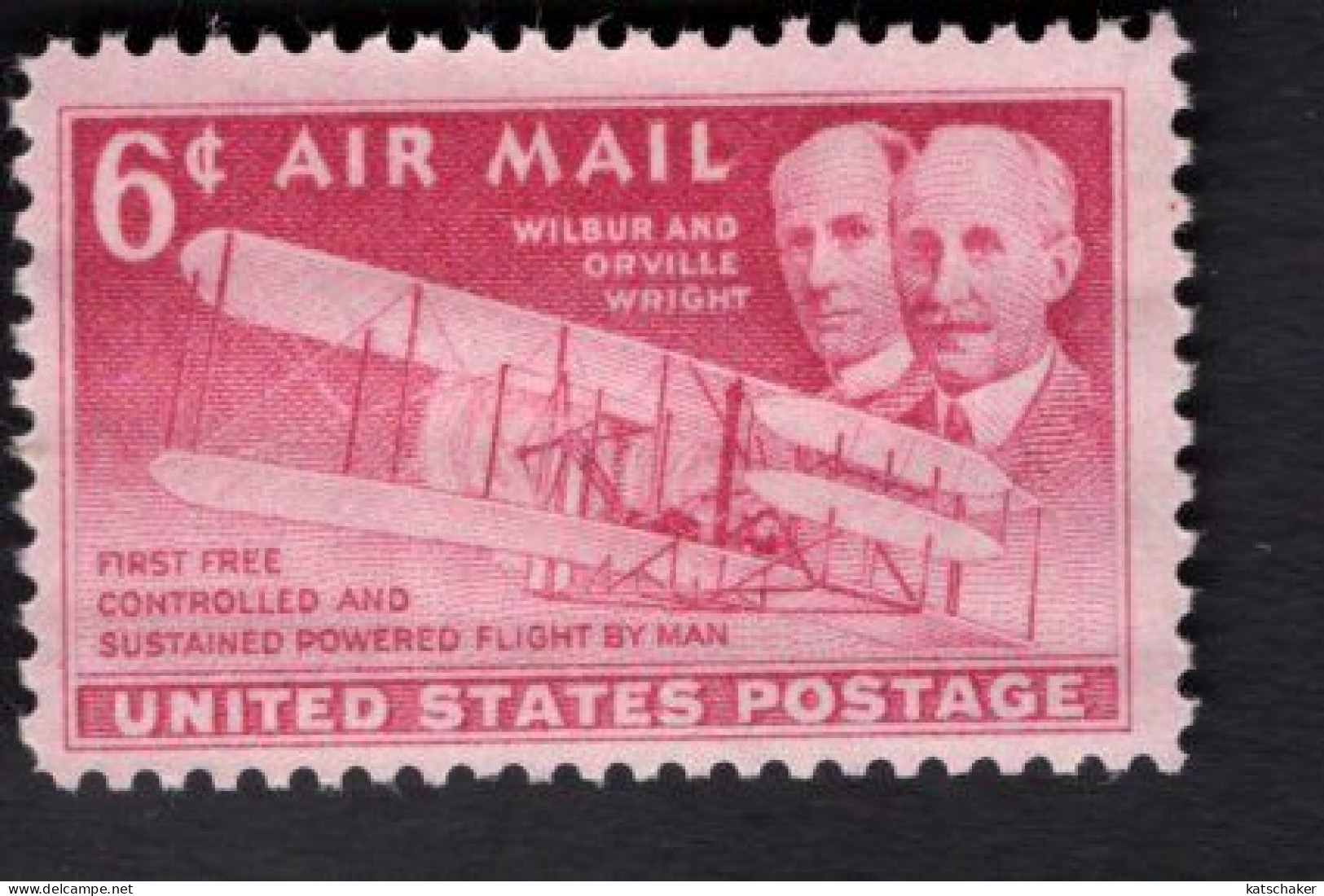 200106312 1949 (XX) SCOTT C45 POSTFRIS MINT NEVER HINGED - WRIGHT BROTHERS - AIRPLANE - 2b. 1941-1960 Ungebraucht