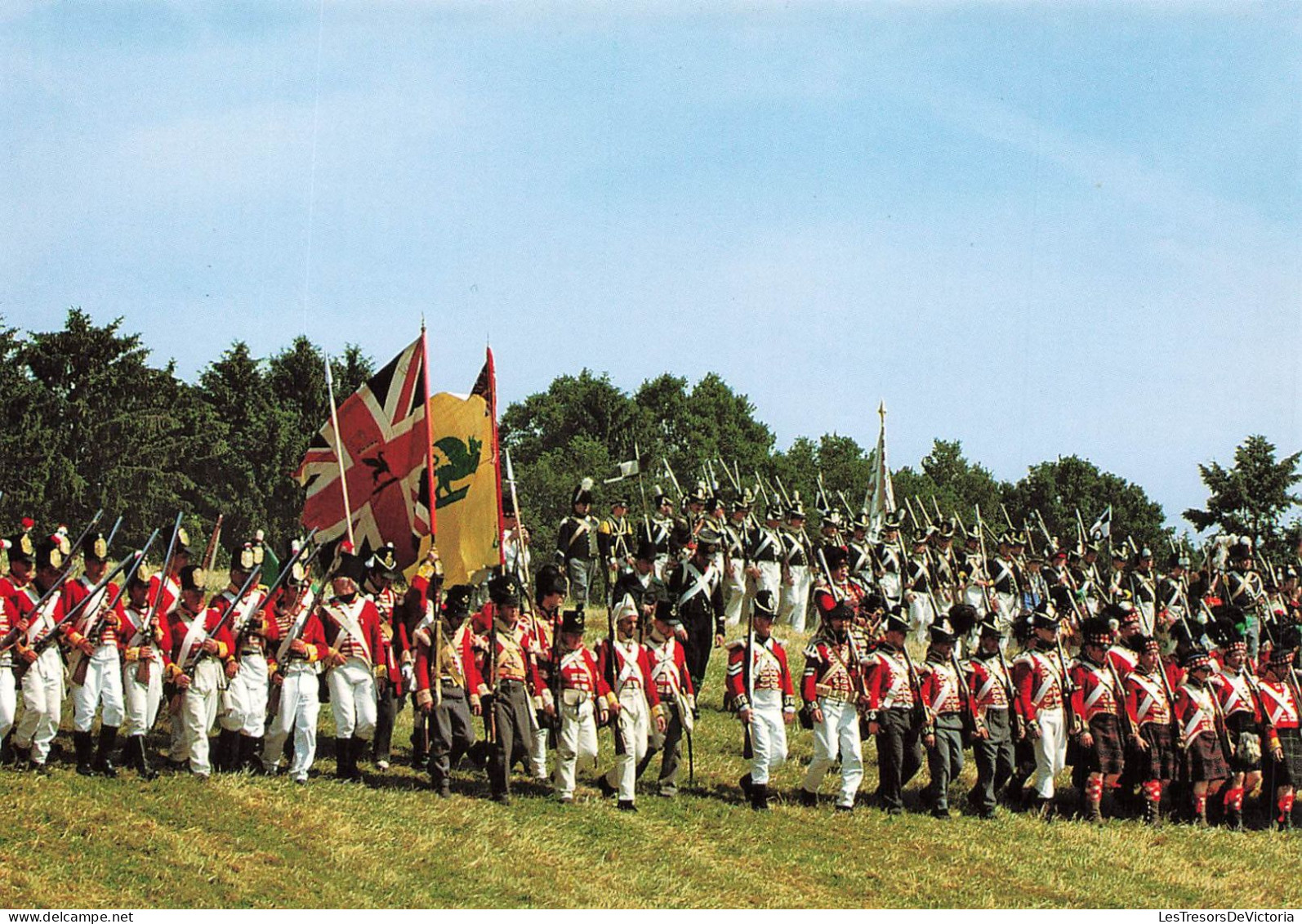 BELGIQUE - Reconstitution De La Bataille De Waterloo - Champ De Bataille De Waterloo -militaires- Carte Postale Ancienne - Waterloo