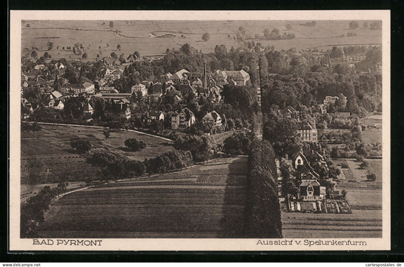 AK Bad Pyrmont, Aussicht Vom Spelunkenturm  - Bad Pyrmont