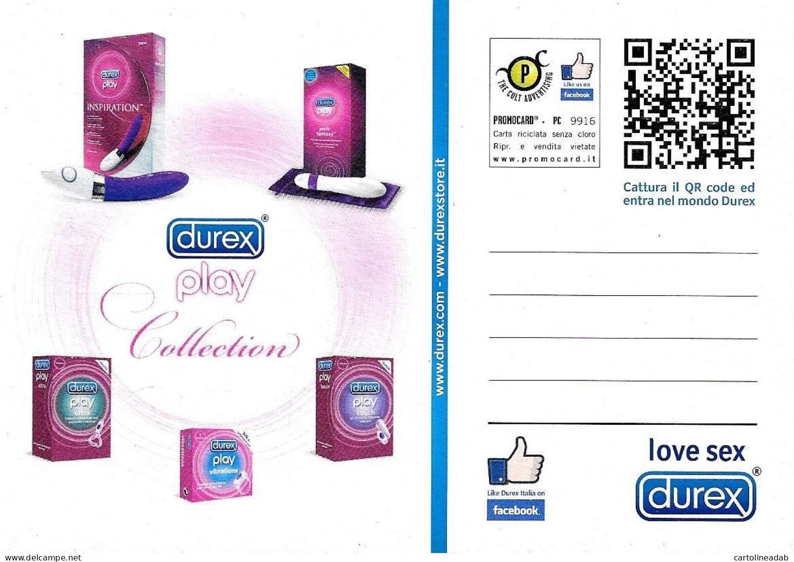 [MD9366] CPM - DUREX ENJOY YOUR VIBRATIONS - PROMOCARD 9916 - PERFETTA - Non Viaggiata - Publicidad