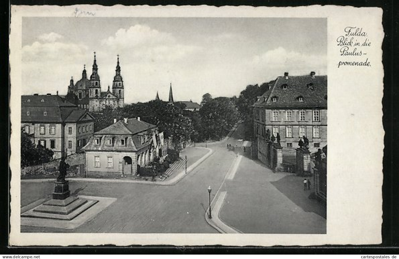 AK Fulda, Blick In Die Paulus-Promenade  - Fulda