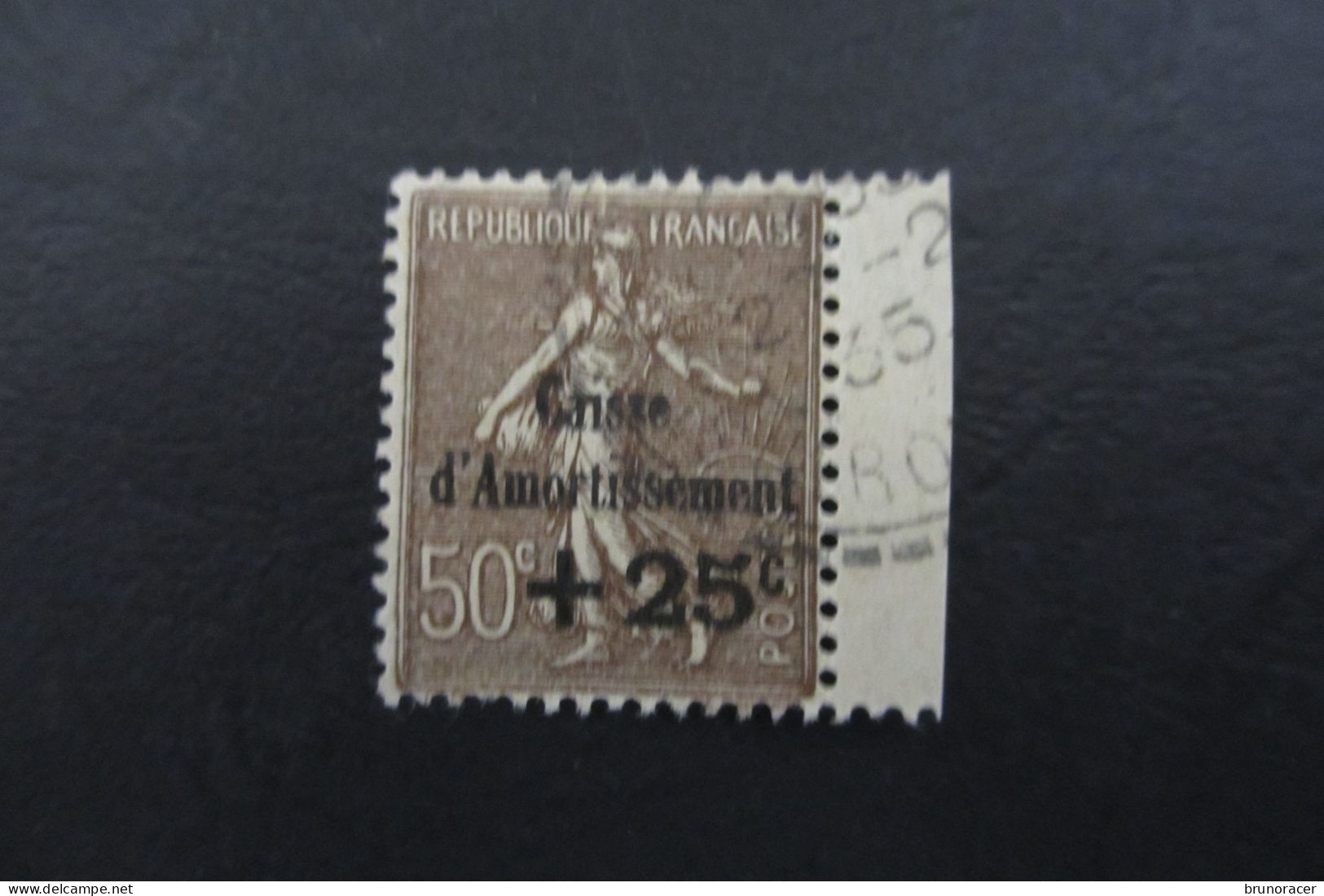 FRANCE CAISSE D'AMORTISSEMENT N°267 OBLITERES UNE DENT COURTE COTE 40 EUROS VOIR SCANS - 1927-31 Cassa Di Ammortamento