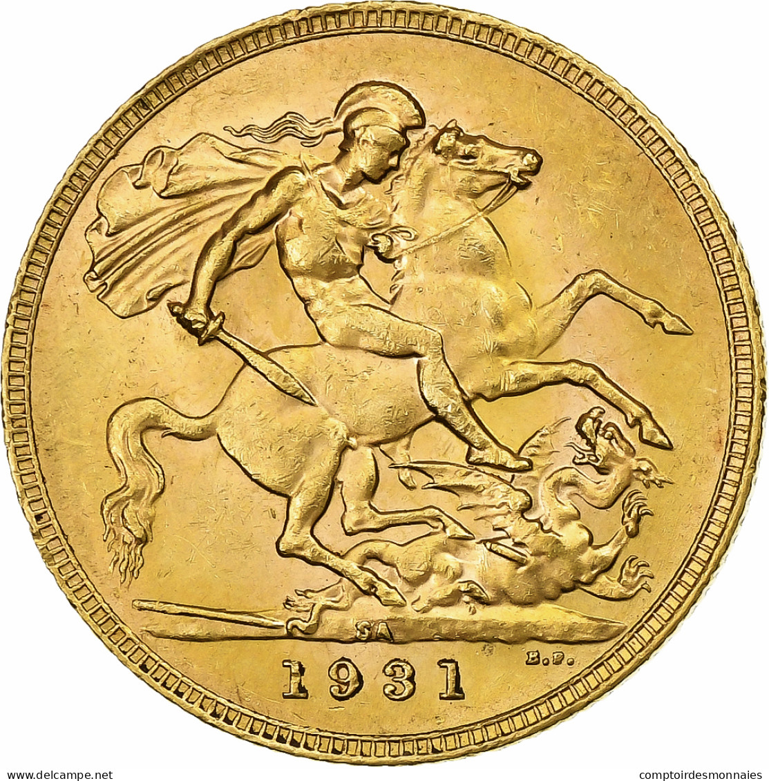 Afrique Du Sud, George V, Sovereign, 1931, Pretoria, Or, SUP, KM:A22 - Südafrika