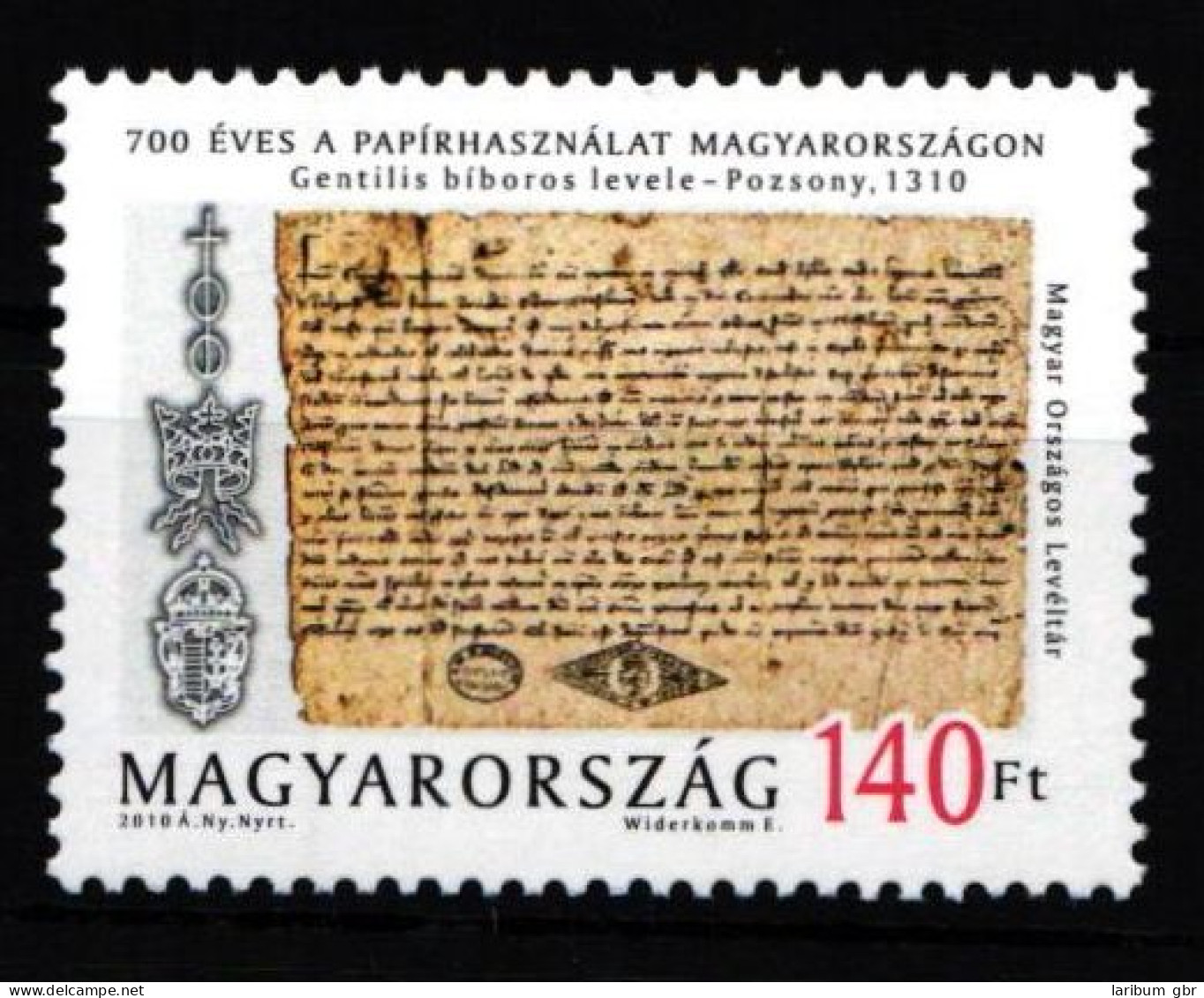 Ungarn 5434 Postfrisch Brief Des Kardinals Gentilis De Monteflorum #IJ630 - Autres & Non Classés