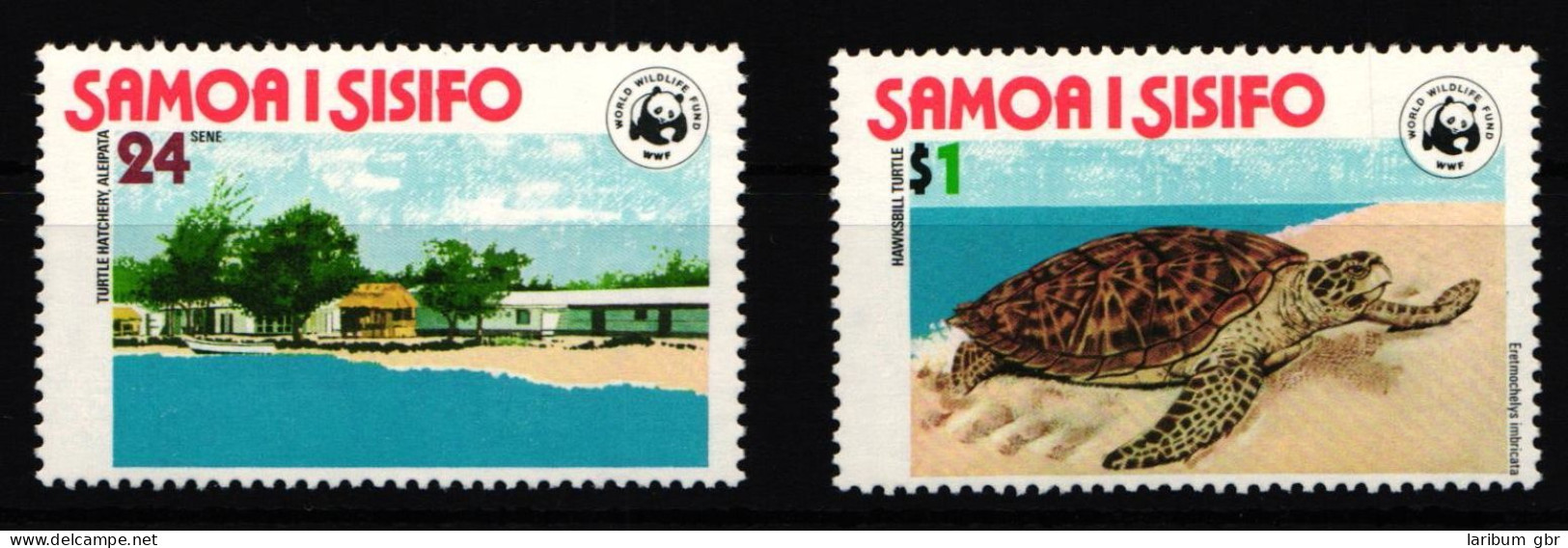 Samoa 370-371 Postfrisch Weltweiter Naturschutz Schildkröte #IJ726 - Samoa