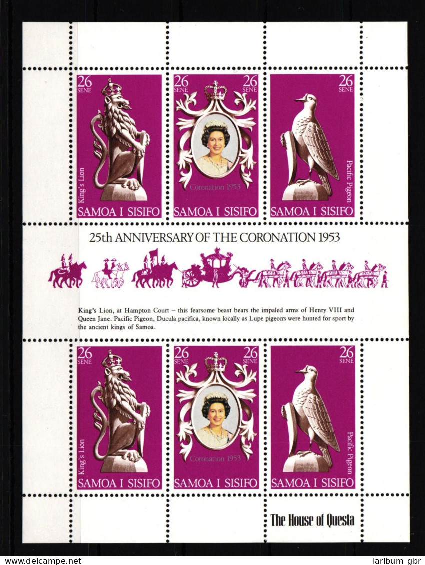 Samoa 372-374 Postfrisch Kleinbogen Königin Elisabeth II. #IJ728 - Samoa (Staat)