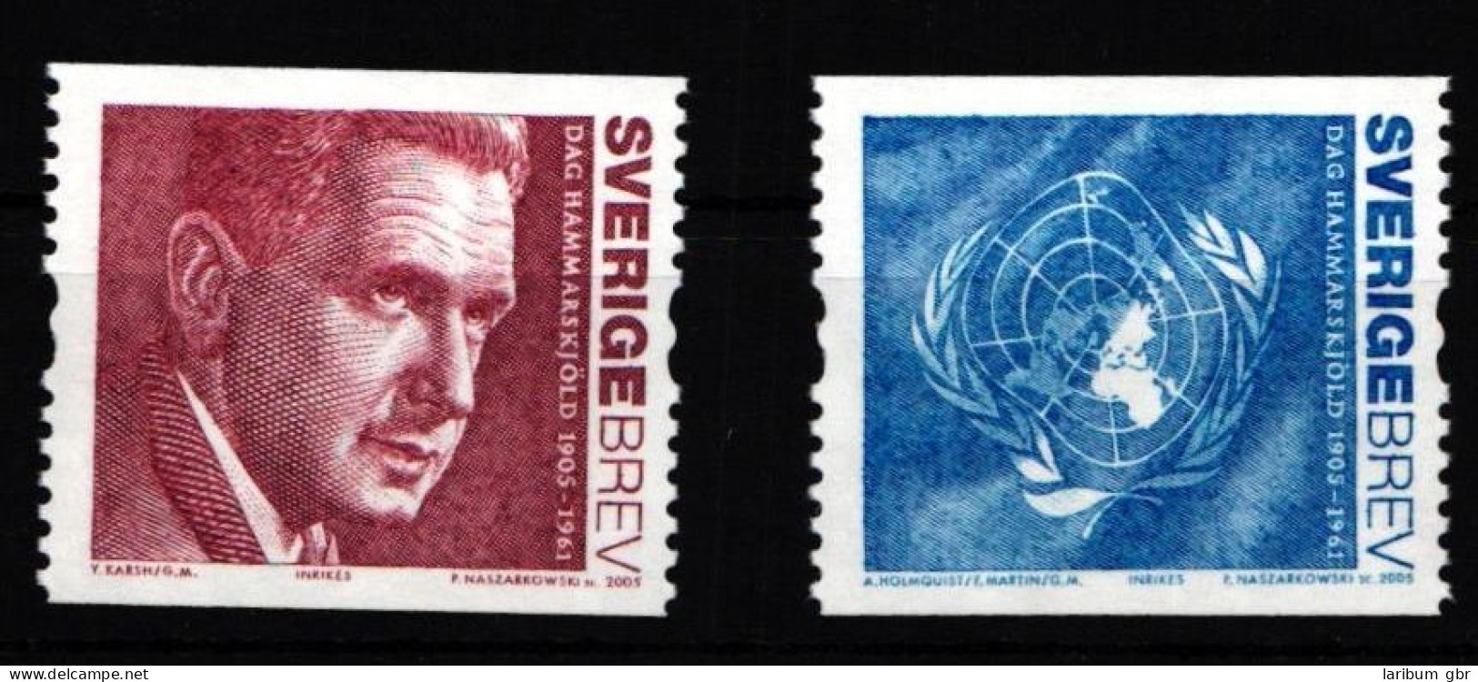 Schweden 2466-2467 Postfrisch 100. Geburtstag Von Dag Hammarskjöld #IJ859 - Other & Unclassified