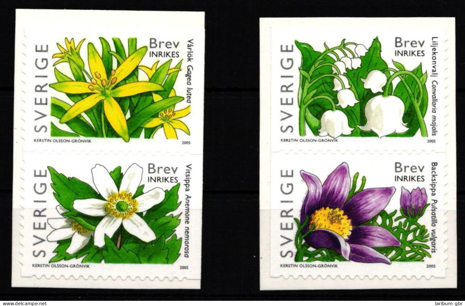 Schweden 2459-2462 Postfrisch 2 Paare Frühlingsblumen #IJ858 - Other & Unclassified