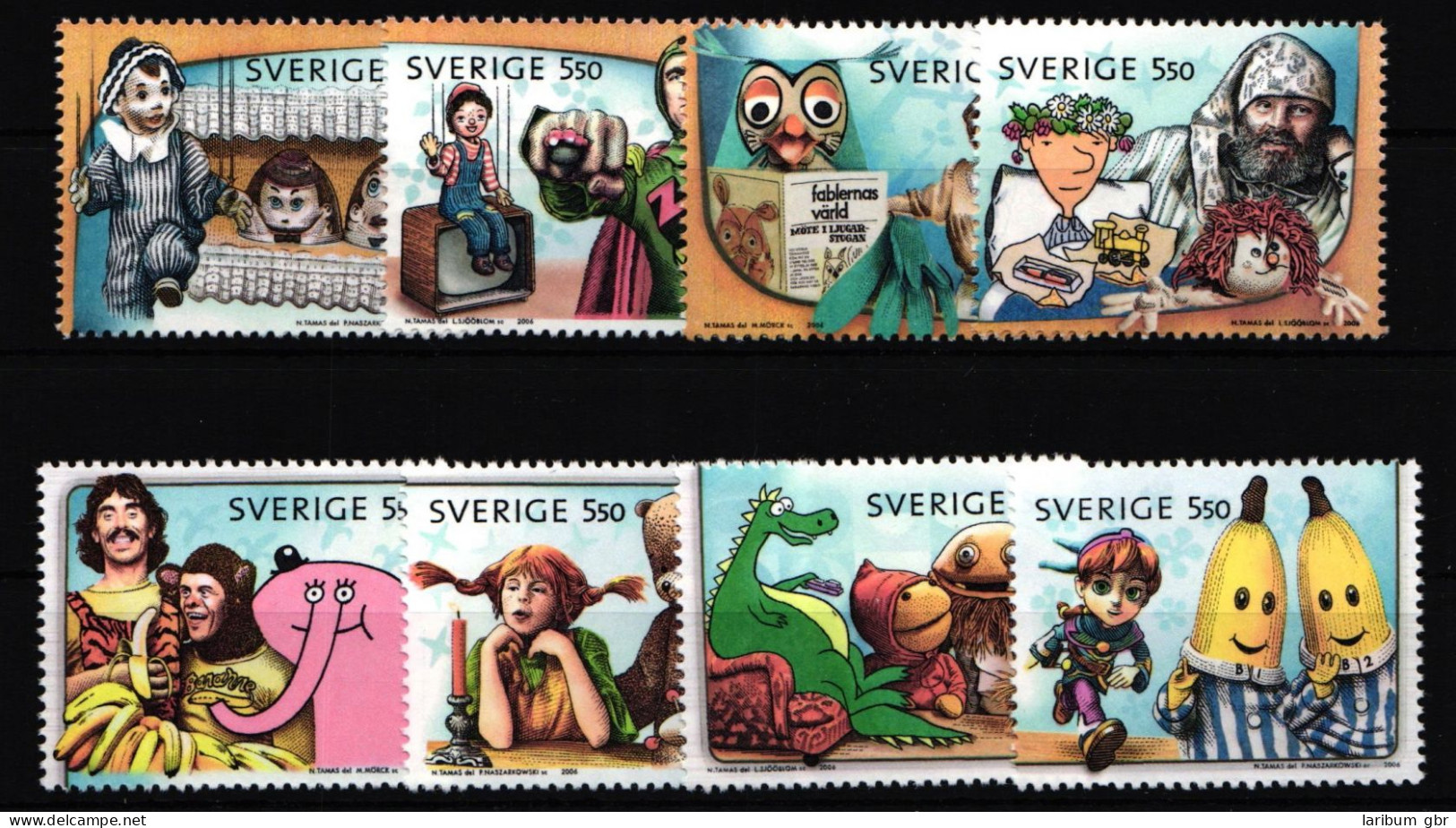 Schweden 2548-2555 Postfrisch 50 Jahre Fernsehen In Schweden #IJ914 - Other & Unclassified