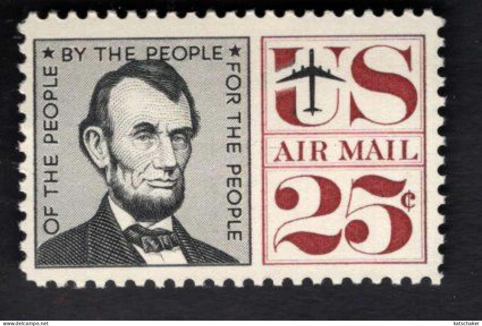 200217643 1960  SCOTT C59 (XX) POSTFRIS MINT NEVER HINGED - ABRAHAM LINCOLN - 2b. 1941-1960 Unused