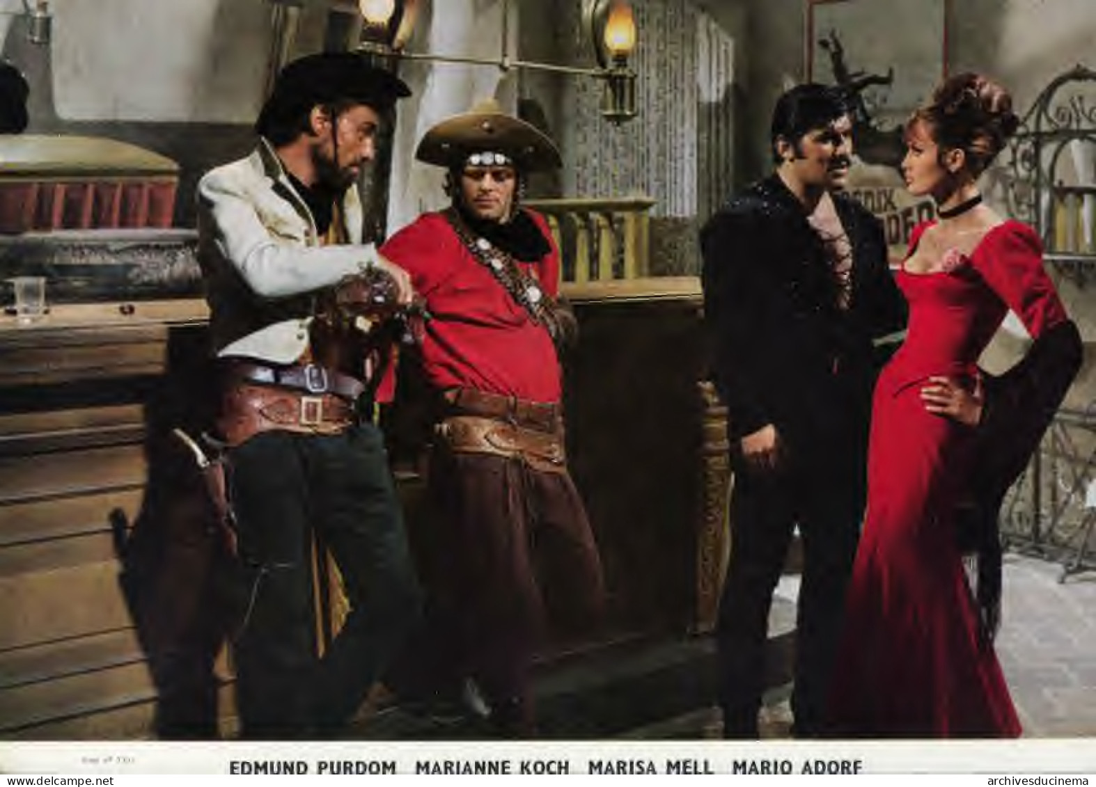 KLAUS KINSKI  Marisa MELL Mario ADORF WESTERN 16 Photos  Exploitation	LA CHEVAUCHÉE VERS SANTA CRUZ - Foto's