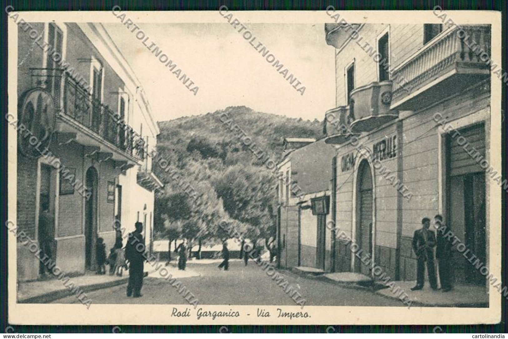 Foggia Rodi Garganico Cinema Cartolina QQ4900 - Foggia