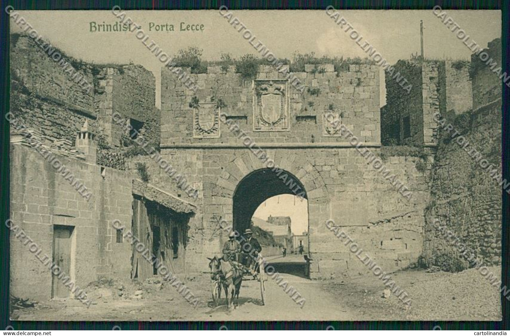 Brindisi Città Porta Lecce Cartolina QQ4686 - Brindisi