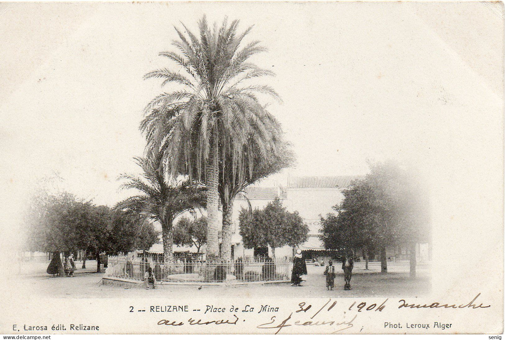 ALGERIE - 2 - RELIZANE - Place De La Mina - E. Larosa édit. Rélizane - Phot. Leroux Alger  - - Algerien