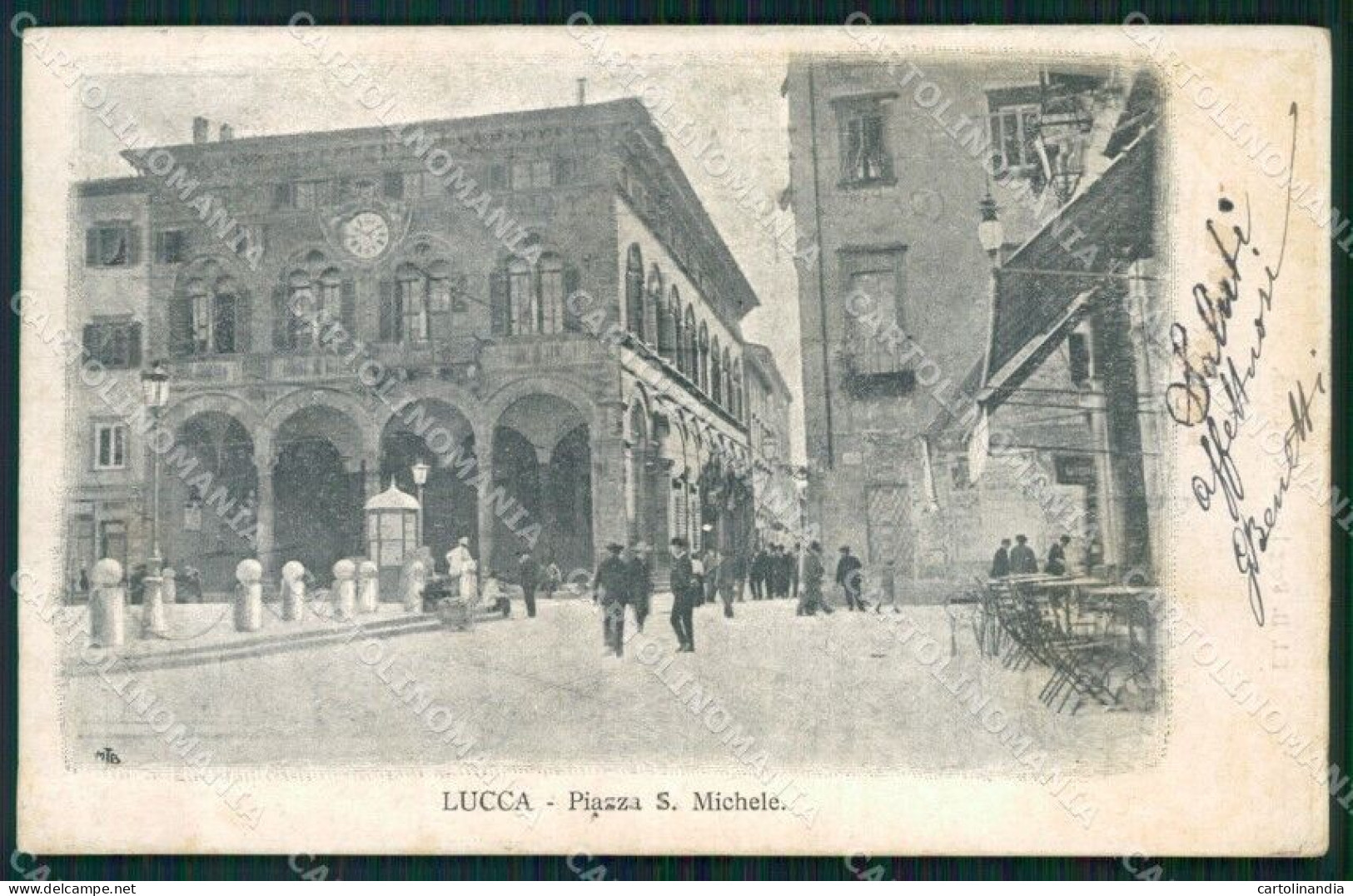 Lucca Città Piazza San Michele Cartolina WX1079 - Lucca