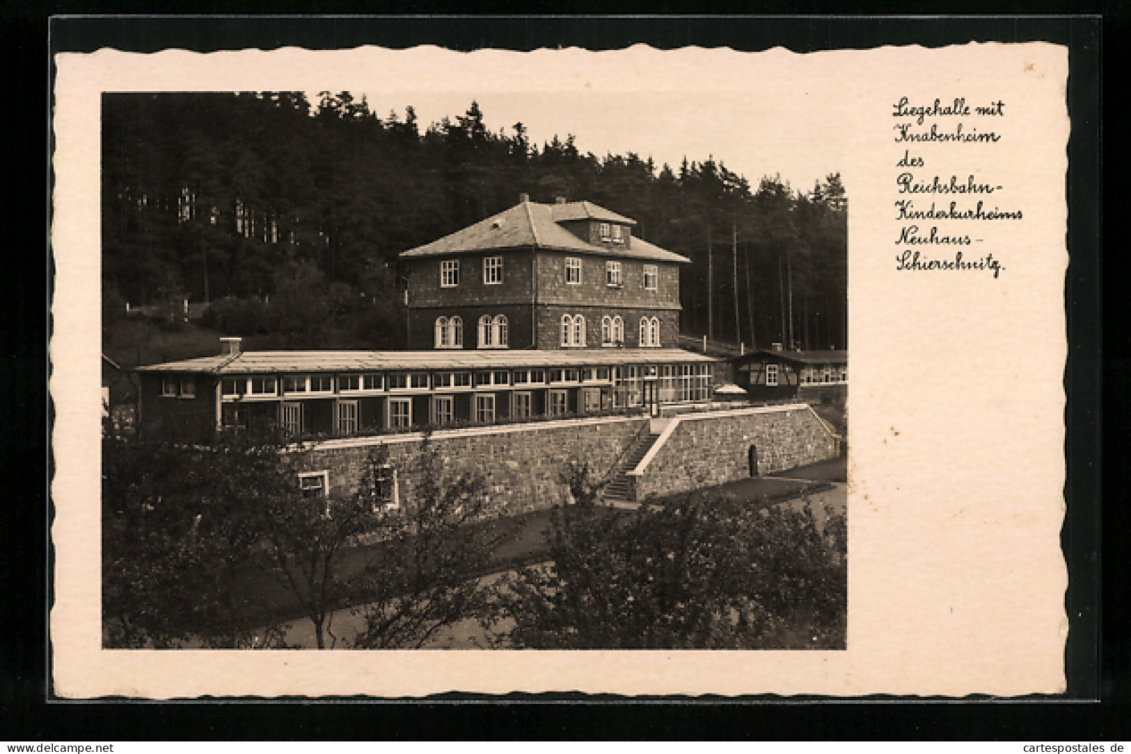 AK Neuhaus-Schierschnitz, Kinderkurheim, Liegehalle Mit Knabenheim  - Neuhaus